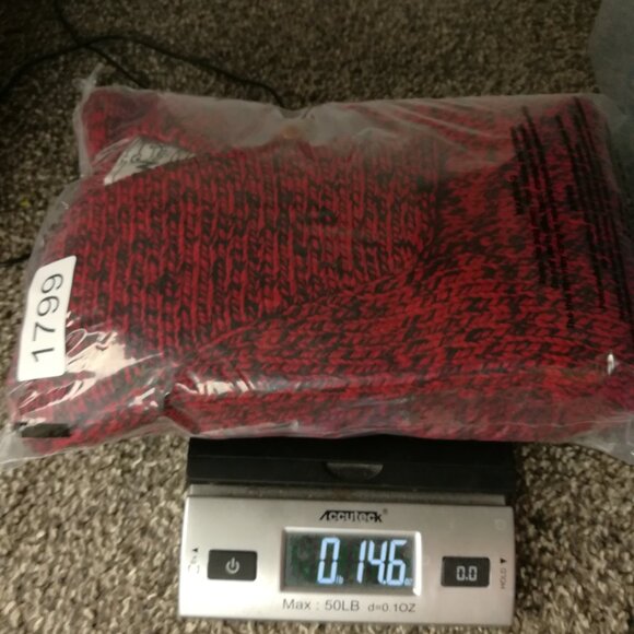 Vintage Woolrich Sweater Wool Shawl Collar Pullover Red Black Womens Large - Picture 10 of 10